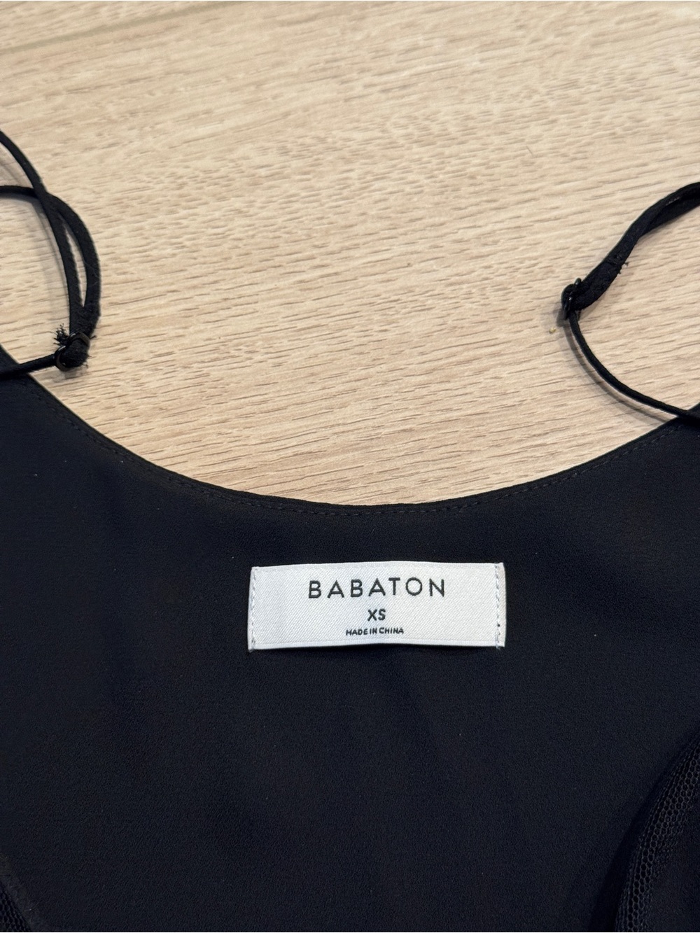 Babaton Black V-Neck Sheer-Trim Camisole - Picture 3 of 3